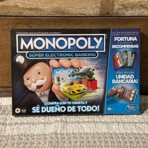 Monopoly Super Electronic Banking Board Game Family Fun Ages 8+ New Sealed Box
